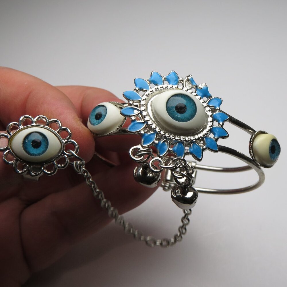 "Bracelet Good Luck Eye Ring & Bracelet 1998's"